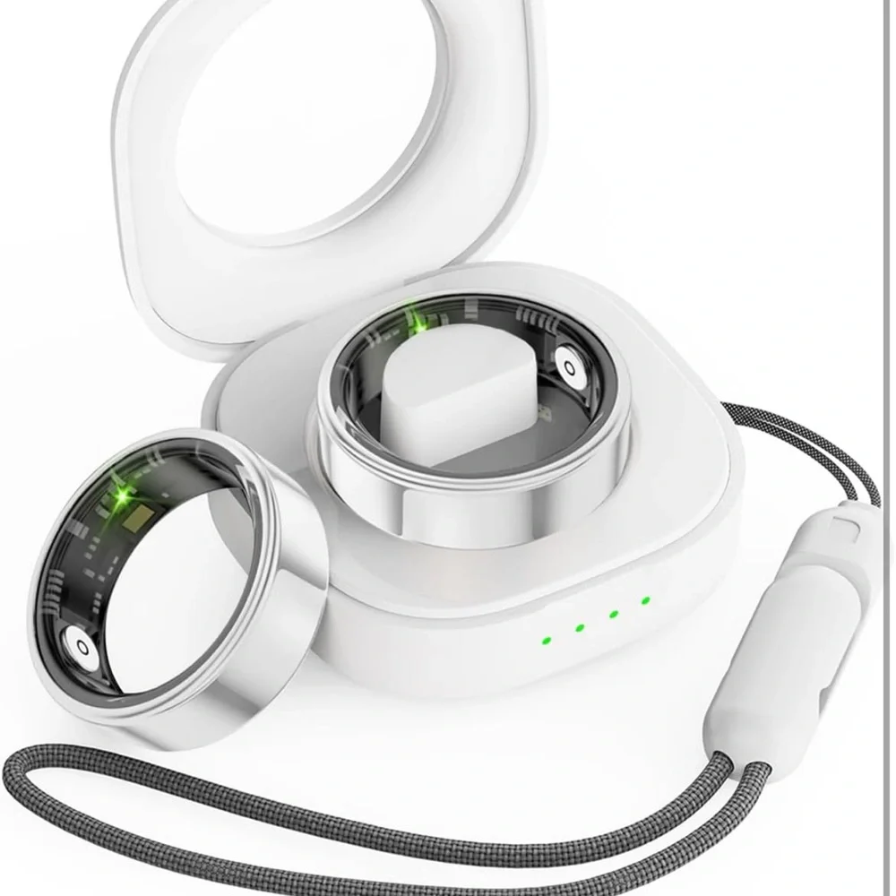 Smart Ring Health Tracker,Sliver—11 size —brand new